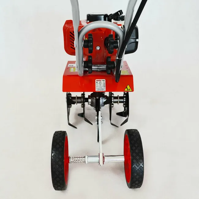HECHT 752 Motobineuse Moteur 2 temps Fraiseuse Houe Jardin Houe du cultivateur 16 couteaux 14.3 kg largeur travail 25cm 9000tr/min - Miniature 4