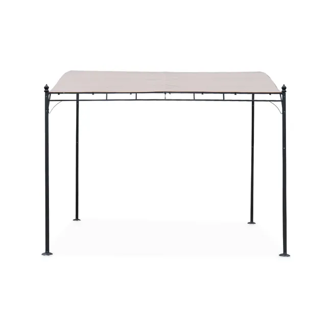 Pergola adossée 3x2.5m - Brestum - Toile beige - Pergola murale BRESTUM 3X2,5M - Miniature 5